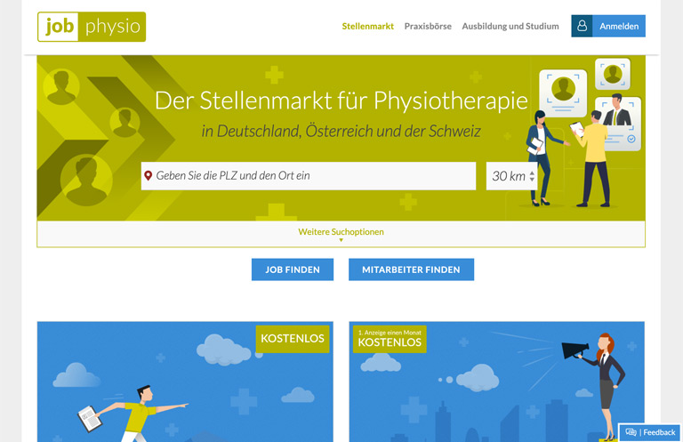 Screenshot job-physio.de